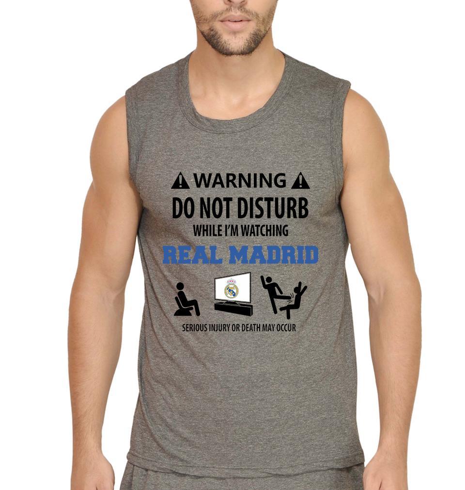 Warning Real Madrid Men Gym Vest-FunkyTeesClub - Funky Tees Club