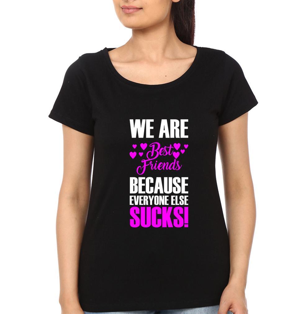 We are Best Friends BFF Half Sleeves T-Shirts-FunkyTees - Funky Tees Club