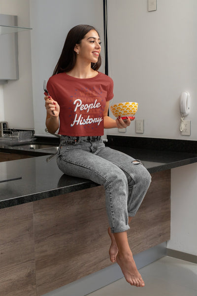 Well Behaved People Women Crop Top- FunkyTeesClub - Funky Tees Club