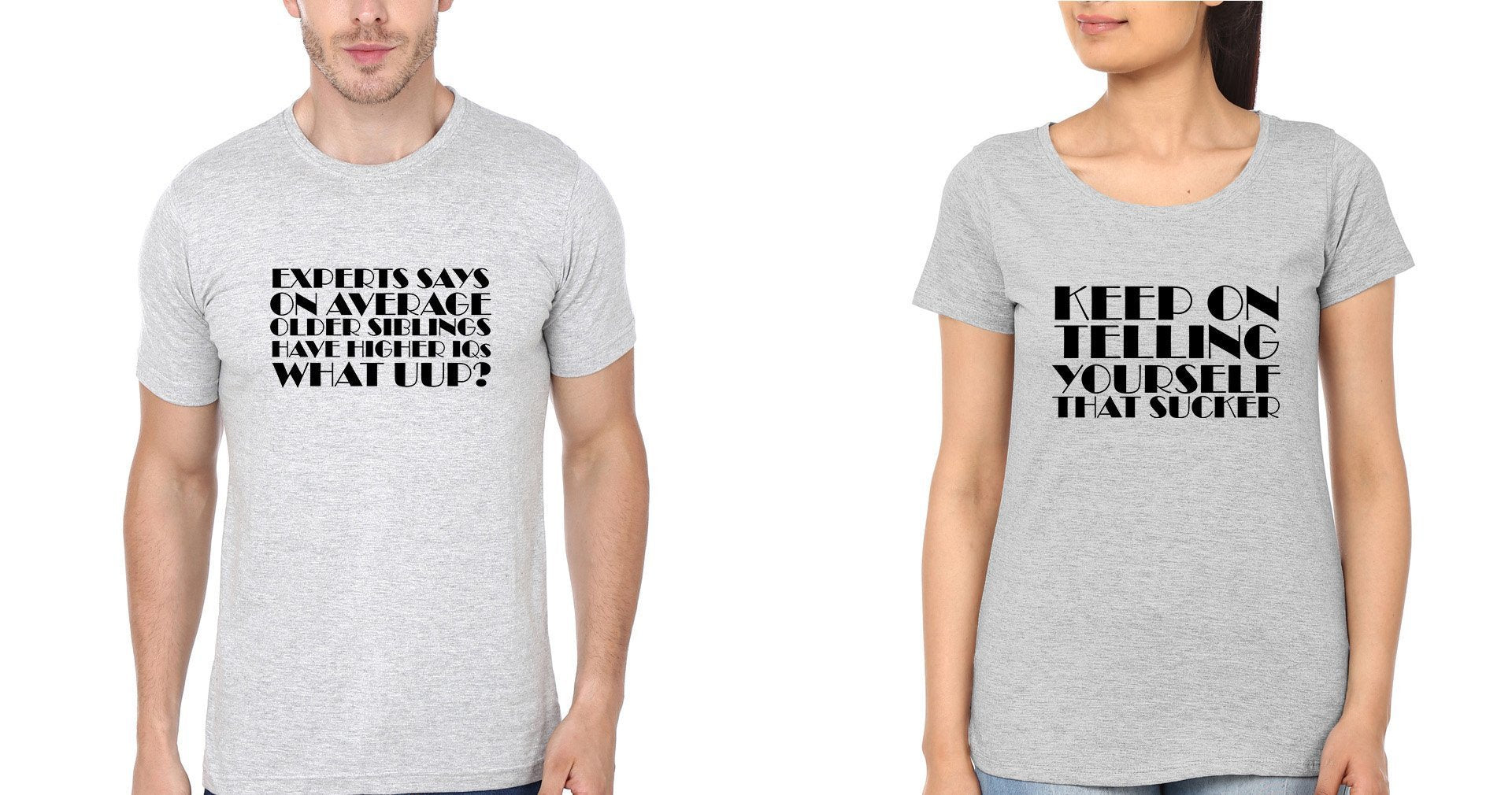 WHAT UP SUCKER Brother-Sister Half Sleeves T-Shirts -FunkyTees - Funky Tees Club