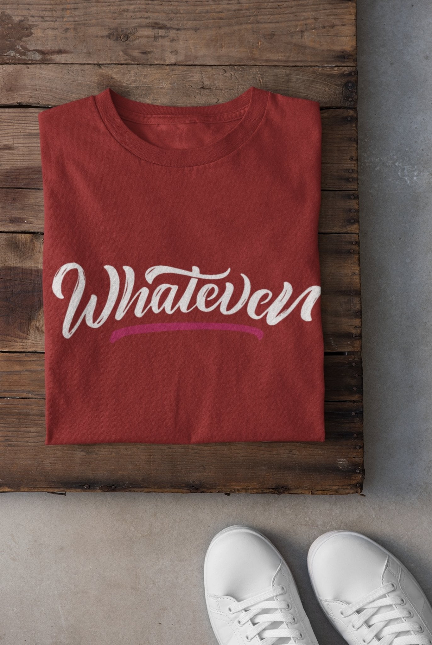 Whatever Mens Half Sleeves T-shirt- FunkyTeesClub - Funky Tees Club