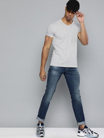 White Maroon Grey Combo Half Sleeve T-Shirts [Pack of 3]-FunkyTeesClub - Funky Tees Club