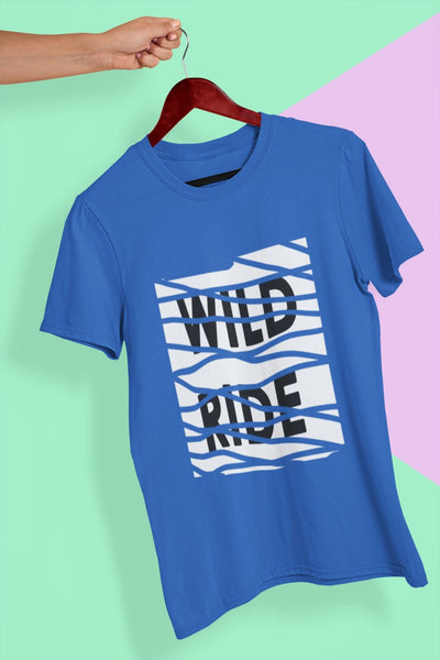 Wild Life Mens Half Sleeves T-shirt- FunkyTeesClub - Funky Tees Club