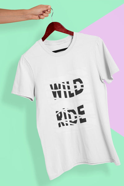 Wild Life Women Half Sleeves T-shirt- FunkyTeesClub - Funky Tees Club