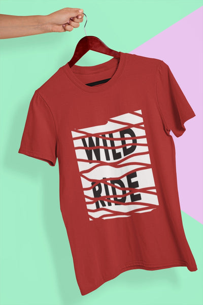 Wild Life Women Half Sleeves T-shirt- FunkyTeesClub - Funky Tees Club