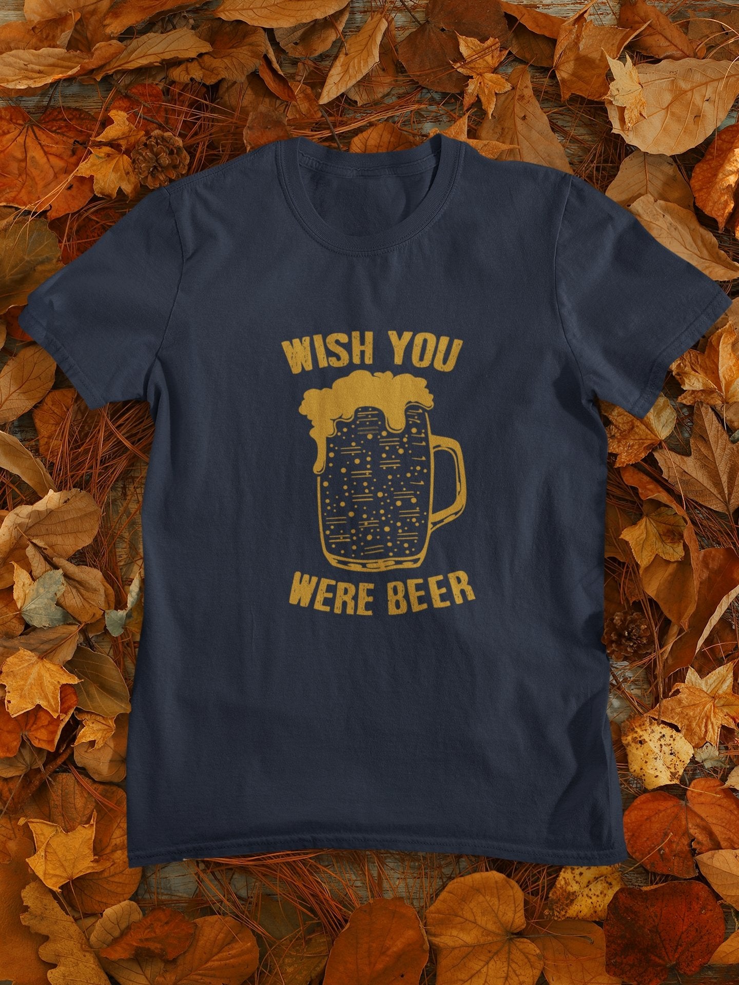 Wish You Were Beer Women Half Sleeves T-shirt- FunkyTeesClub - Funky Tees Club