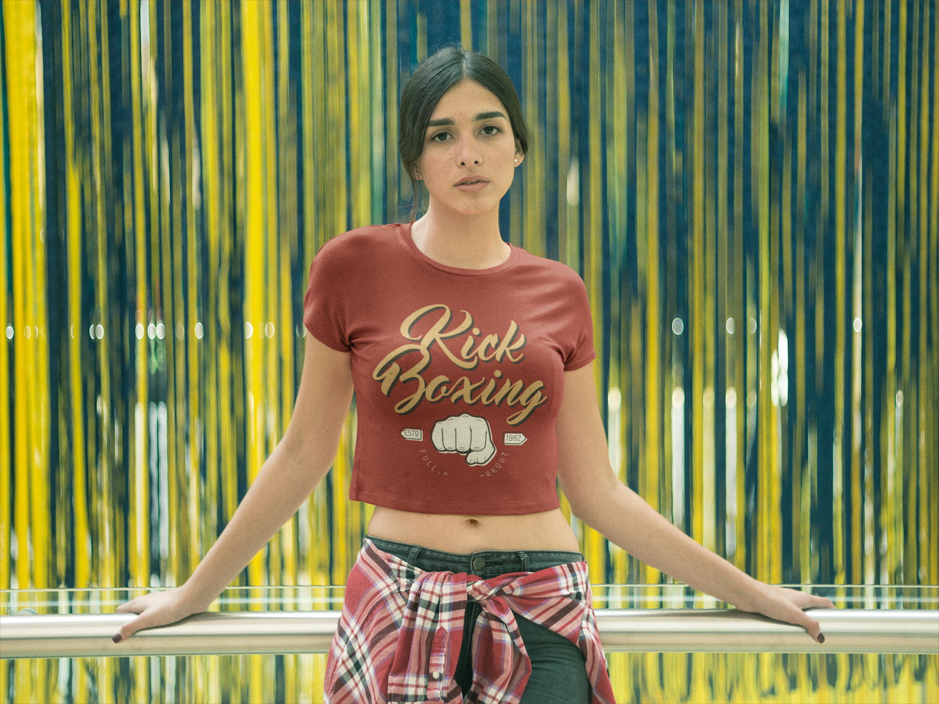 Kick boxing Women Crop Top- FunkyTeesClub