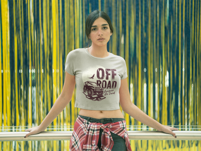 Off road Women Crop Top- FunkyTeesClub