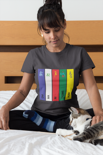 Ladakh Om Mani Padme Hum Women Half Sleeves T-shirt- FunkyTeesClub