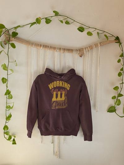 Working On My Six Pack Men Hoodies-FunkyTeesClub - Funky Tees Club