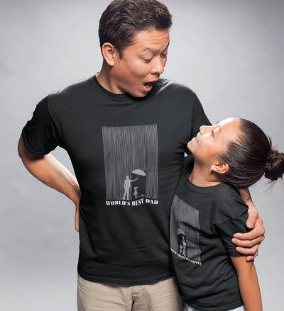 World's Best Dad Daughter Father and Daughter Matching T-Shirt- FunkyTeesClub - Funky Tees Club