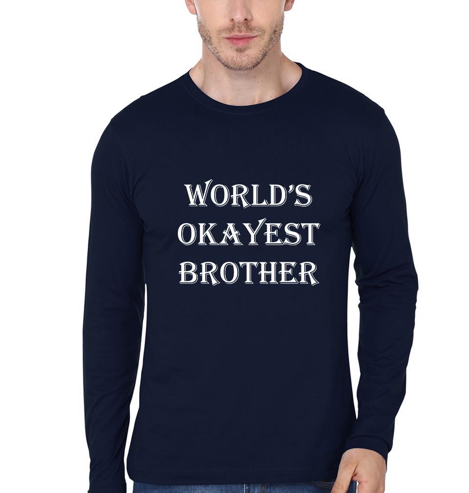 World's Okyast Brother-Sister Full Sleeves T-Shirts -FunkyTees - Funky Tees Club