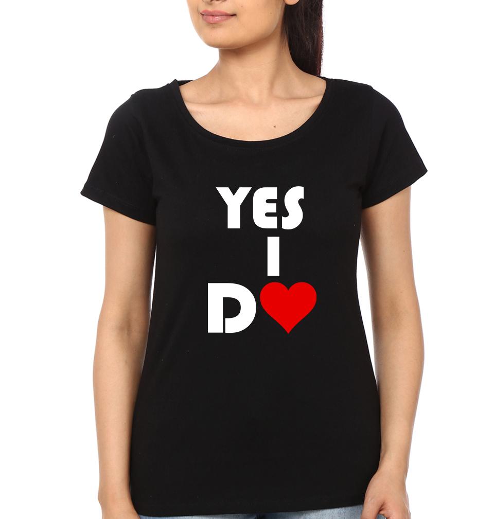 Would You Marry Me Yes I Do Couple Half Sleeves T-Shirts -FunkyTees - Funky Tees Club