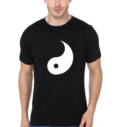 Yin-Yang BFF Half Sleeves T-Shirts-FunkyTees - Funky Tees Club