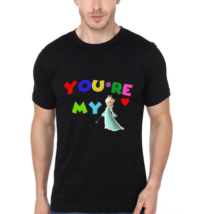 You Are Mario Couple Half Sleeves T-Shirts -FunkyTees - Funky Tees Club