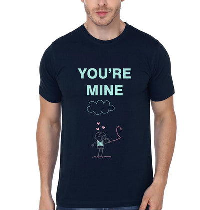 you are mine Couple Half Sleeves T-Shirts -FunkyTees - Funky Tees Club