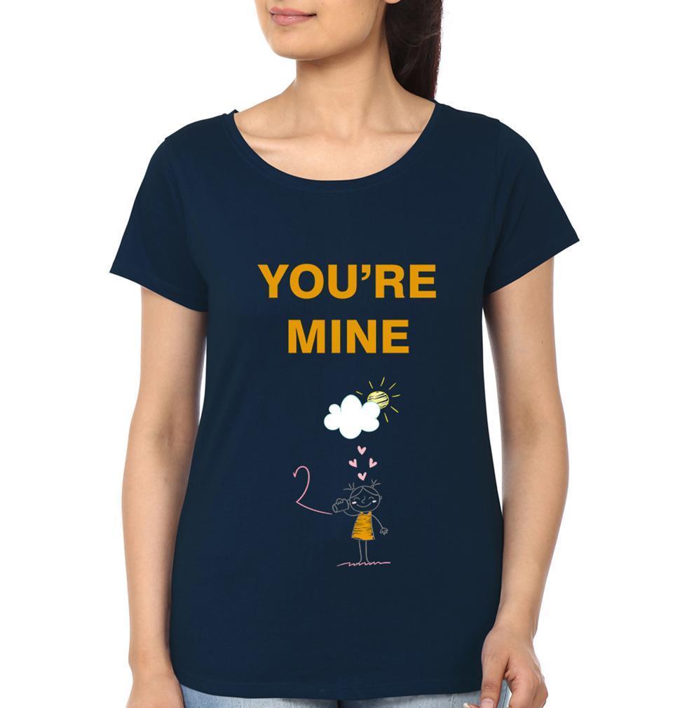 you are mine Couple Half Sleeves T-Shirts -FunkyTees - Funky Tees Club