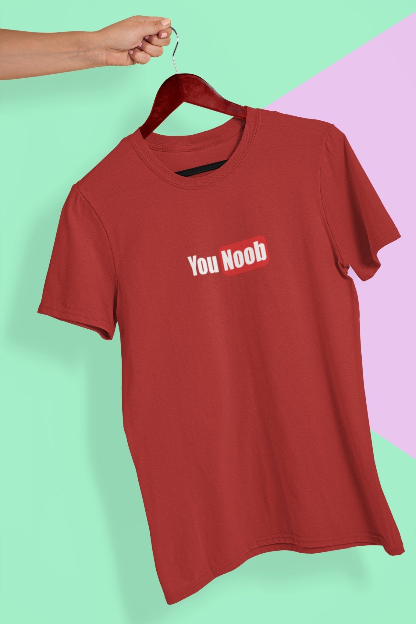 You Noob Mens Half Sleeves T-shirt- FunkyTeesClub - Funky Tees Club