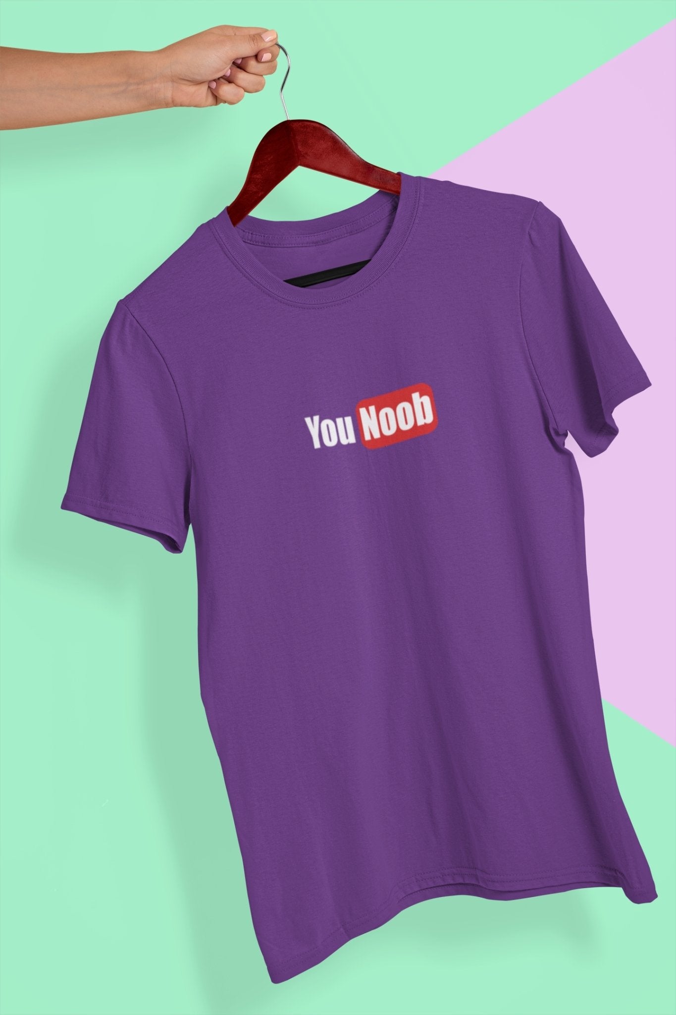 You Noob Mens Half Sleeves T-shirt- FunkyTeesClub - Funky Tees Club