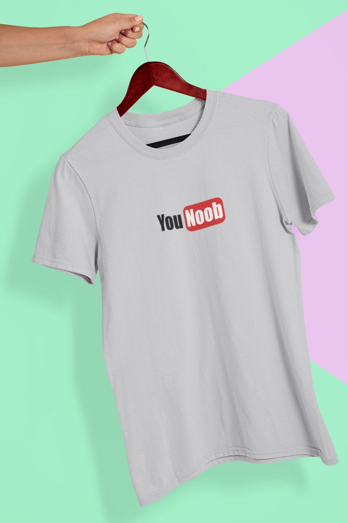 You Noob Mens Half Sleeves T-shirt- FunkyTeesClub - Funky Tees Club