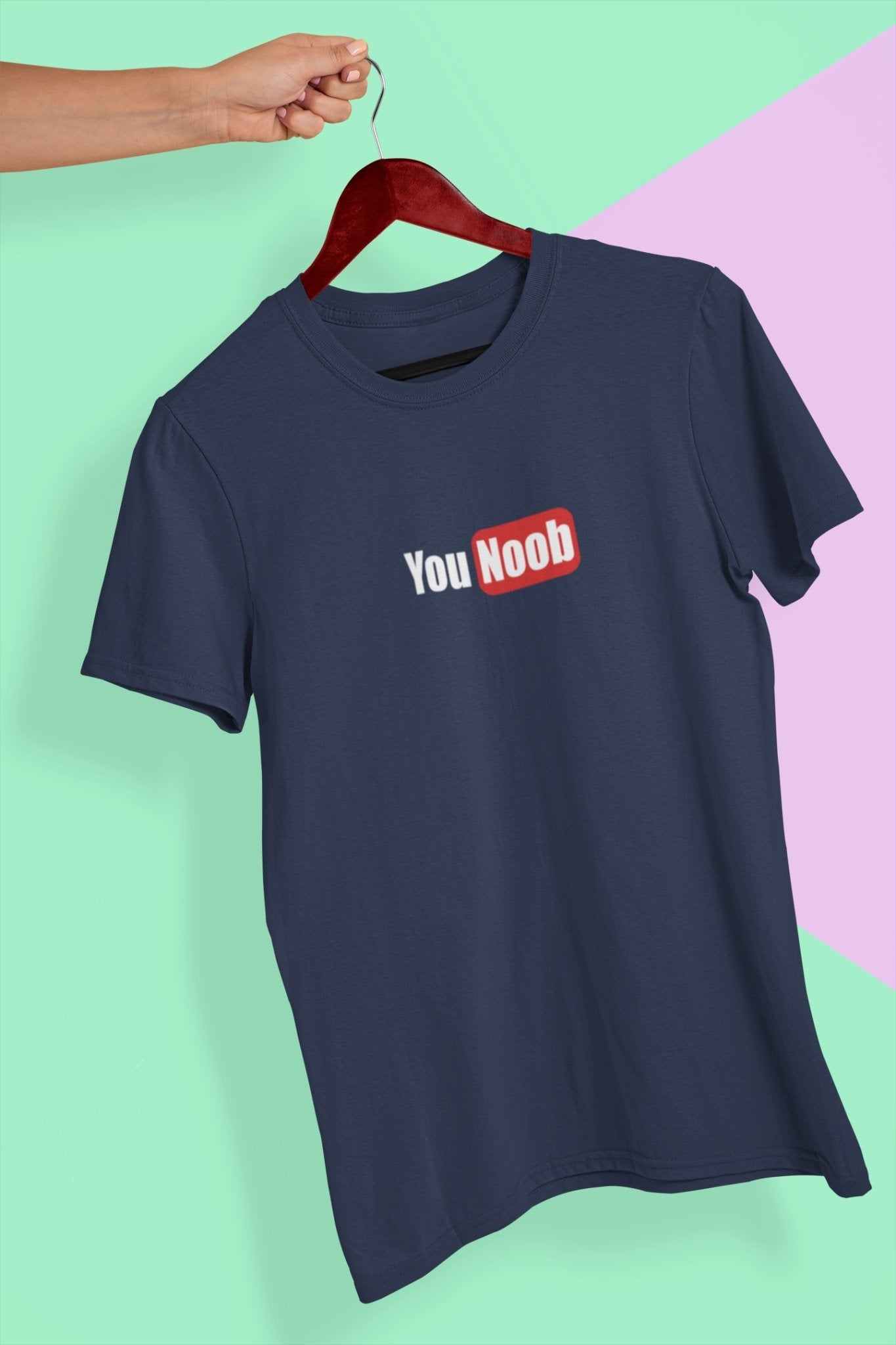 You Noob Mens Half Sleeves T-shirt- FunkyTeesClub - Funky Tees Club