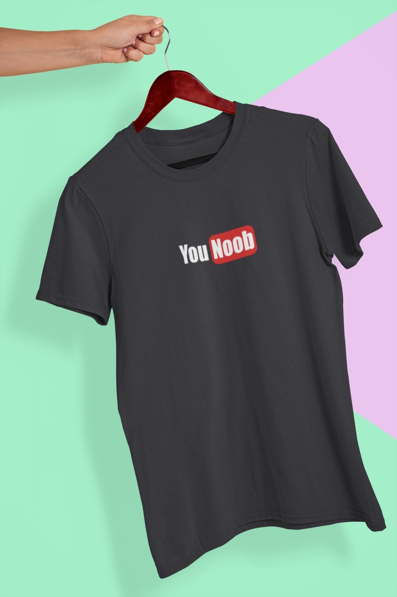 You Noob Mens Half Sleeves T-shirt- FunkyTeesClub - Funky Tees Club