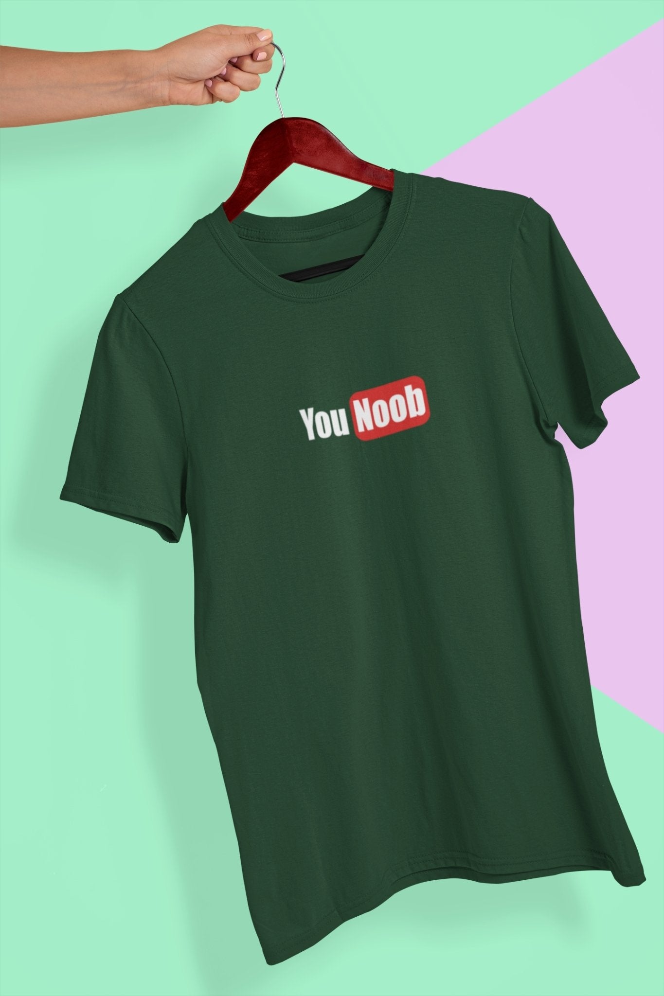 You Noob Mens Half Sleeves T-shirt- FunkyTeesClub - Funky Tees Club
