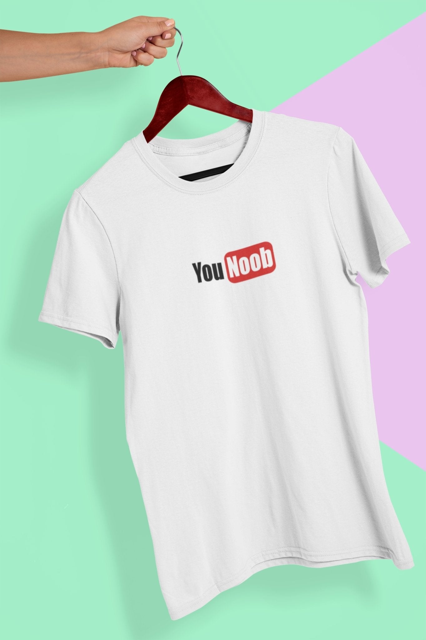 You Noob Mens Half Sleeves T-shirt- FunkyTeesClub - Funky Tees Club