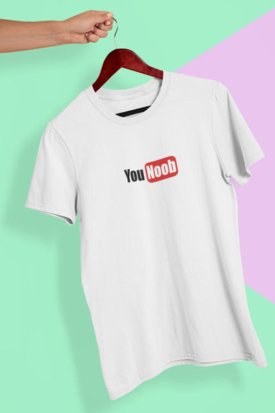 You Noob Mens Half Sleeves T-shirt- FunkyTeesClub - Funky Tees Club
