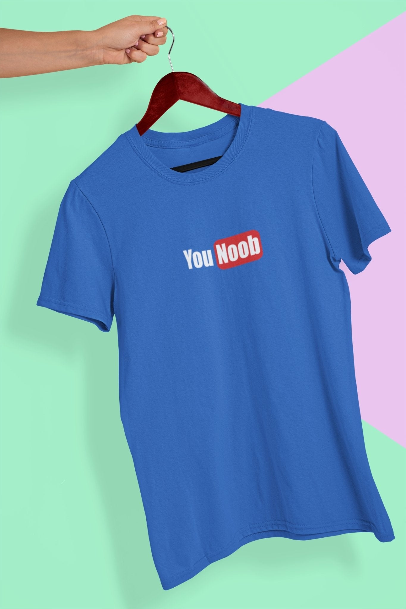 You Noob Mens Half Sleeves T-shirt- FunkyTeesClub - Funky Tees Club