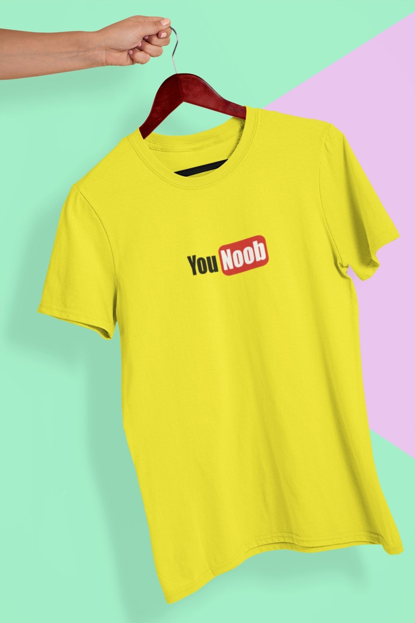 You Noob Mens Half Sleeves T-shirt- FunkyTeesClub - Funky Tees Club