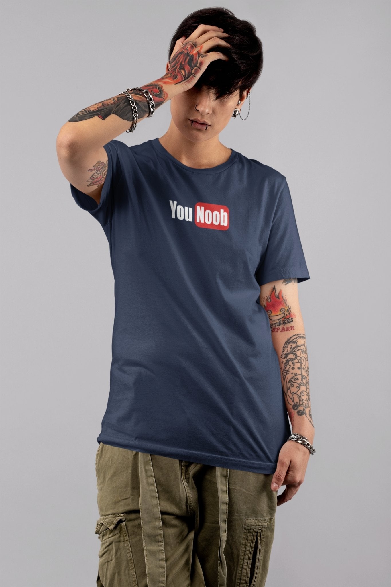 You Noob Women Half Sleeves T-shirt- FunkyTeesClub - Funky Tees Club