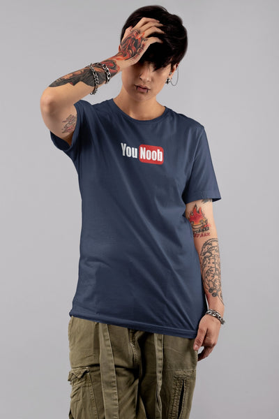 You Noob Women Half Sleeves T-shirt- FunkyTeesClub - Funky Tees Club