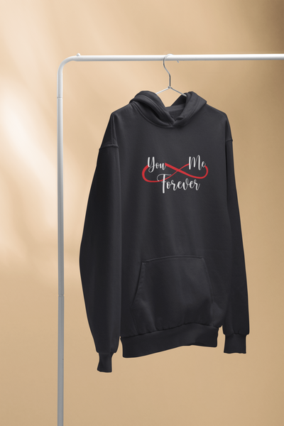 U And Me Forever Couple Hoodie-FunkyTeesClub