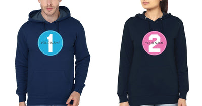 Your Name1 Your Name 2 Brother-Sister Hoodies-FunkyTees - Funky Tees Club
