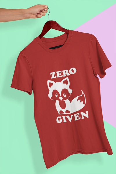 Zero Given Mens Half Sleeves T-shirt- FunkyTeesClub - Funky Tees Club