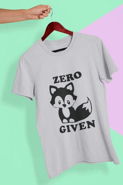Zero Given Mens Half Sleeves T-shirt- FunkyTeesClub - Funky Tees Club