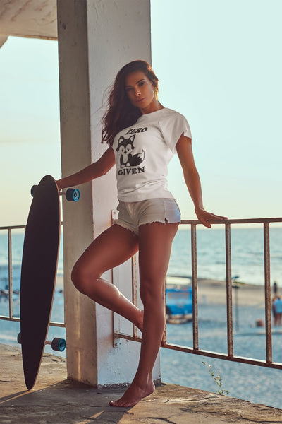 Zero Given Women Half Sleeves T-shirt- FunkyTeesClub - Funky Tees Club