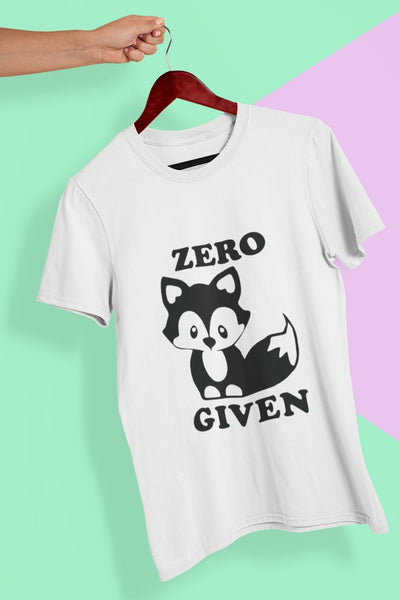 Zero Given Women Half Sleeves T-shirt- FunkyTeesClub - Funky Tees Club
