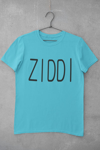 Ziddi Desi Mens Half Sleeves T-shirt- FunkyTeesClub - Funky Tees Club